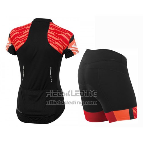 2016 Fietskleding Vrouw Pearl Izumi Rood en Zwart Korte Mouwen en Koersbroek